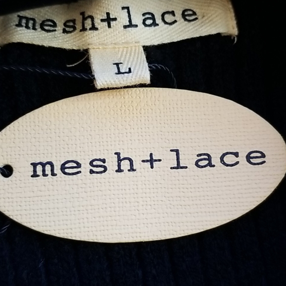 Mesh + Lace Sherpa Black & Silver Vest - Picture 4 of 16